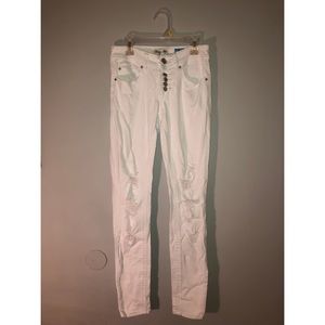Ripped White Jeans